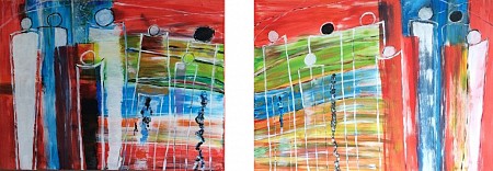 The visitors geschilderd door Krist