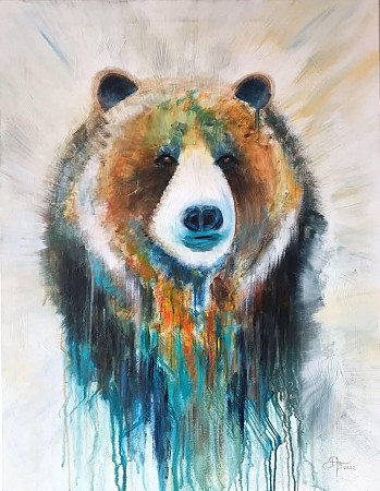 Connection With Mother Earth geschilderd door Gemstones-Art