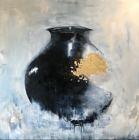 Vase from acient Greece geschilderd door Gemstones-Art