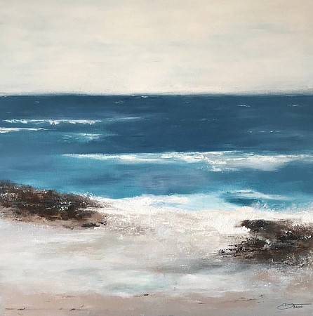 Secret beach geschilderd door Gemstones-Art