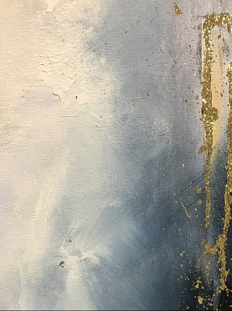 Gold leaf geschilderd door Gemstones-Art