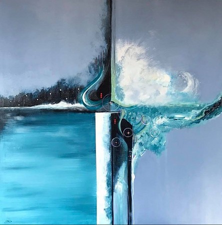 Four emotions of life geschilderd door Gemstones-Art