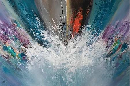 Wake-up call geschilderd door Gemstones-Art