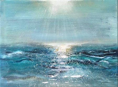 Sunset geschilderd door Gemstones-Art