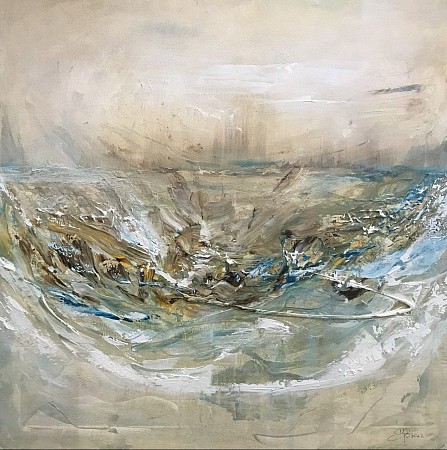 Wereld in chaos opweg naar verandering geschilderd door Gemstones-Art