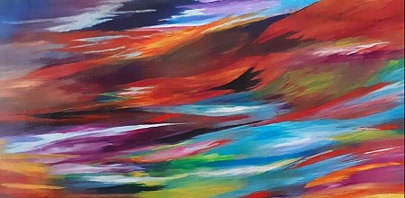 Wave geschilderd door Jgbartgallery