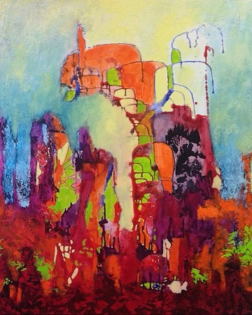 Lets go geschilderd door Jolanda van Hattum