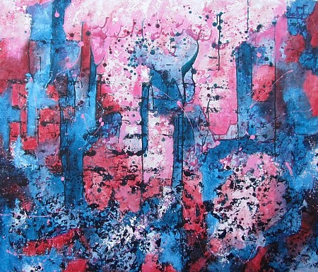 Burn geschilderd door Jolanda van Hattum